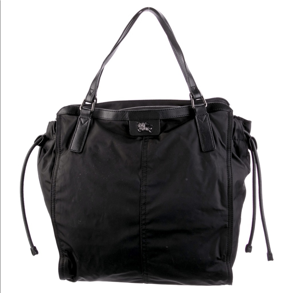 Burberry Buckleigh black nylon packable tote bag